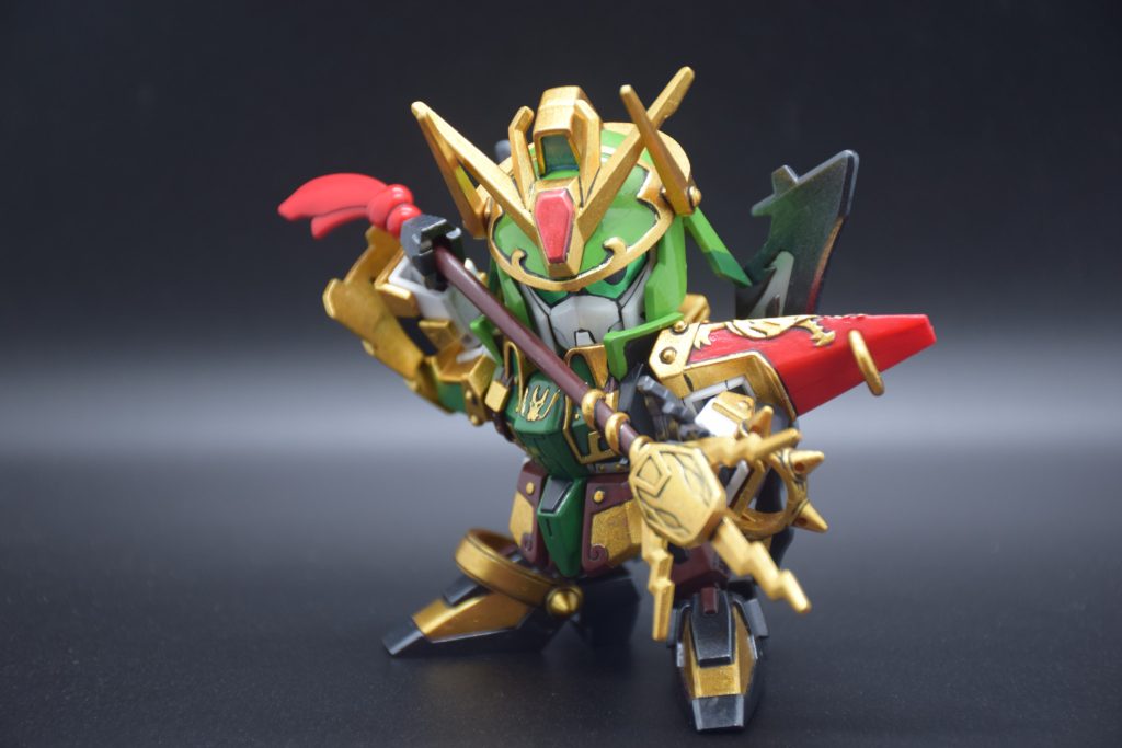 筆塗り全塗装 SDガンダム三国伝 – 張飛ガンダム(真三國無雙color ver.)