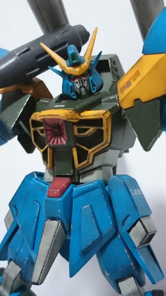 最後に古いキットなので手を加える箇所が多く手間掛かりましたがカラミティガンダムはFMでリニューアルされましたが出来ればHGCEでもリニューアルしてほしいですね。次回はHGUCガルスJを製作予定です☺️