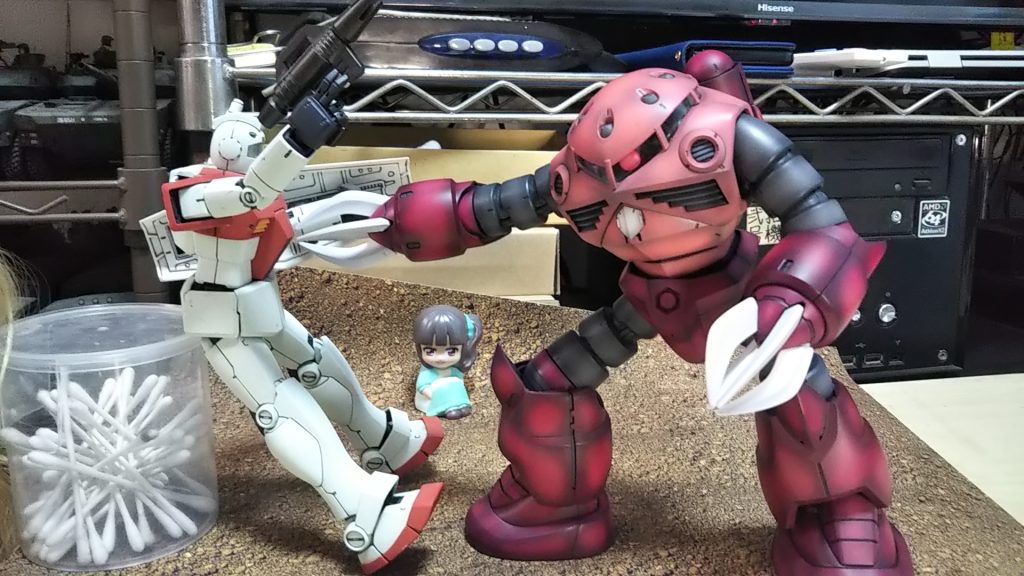 散る奴💦これかをやりたかったので新しくキットを調達して作りました💦次はジムあたりリニューアルしたいです💦