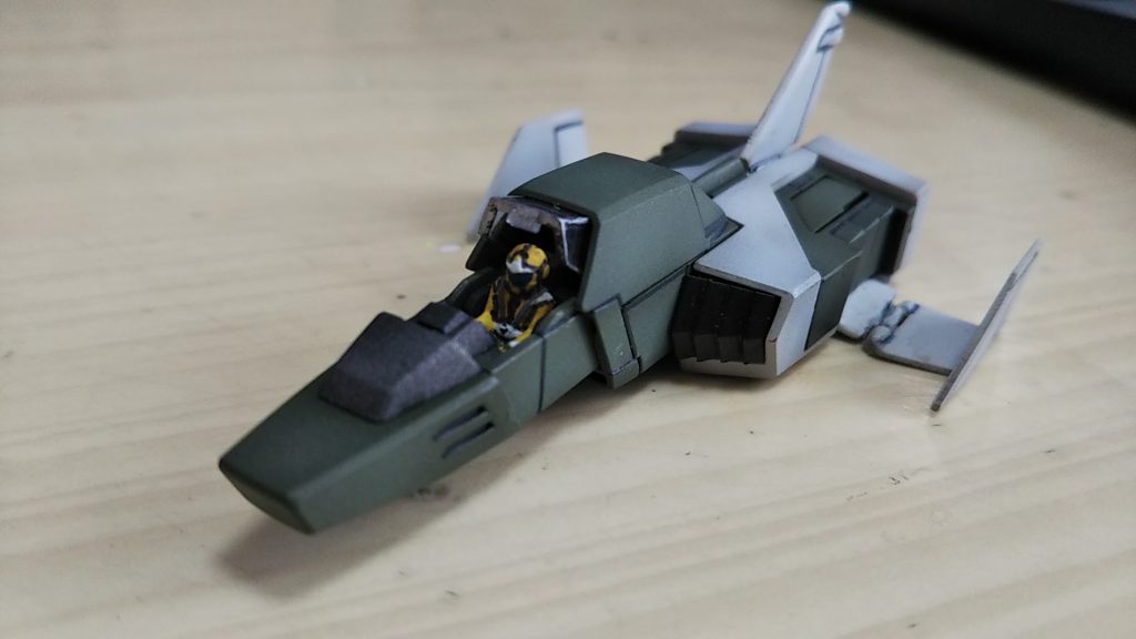 このキットには連邦のパイロットが付いています💦コアファイターとかこの色なのかは謎💦