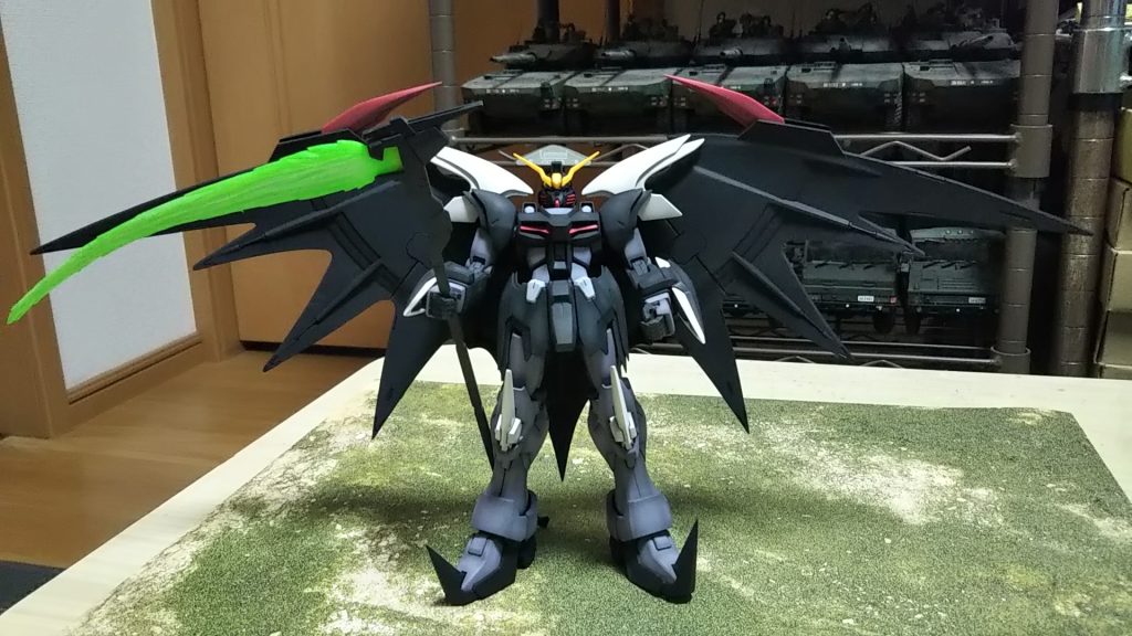 翼を広げたところ💦