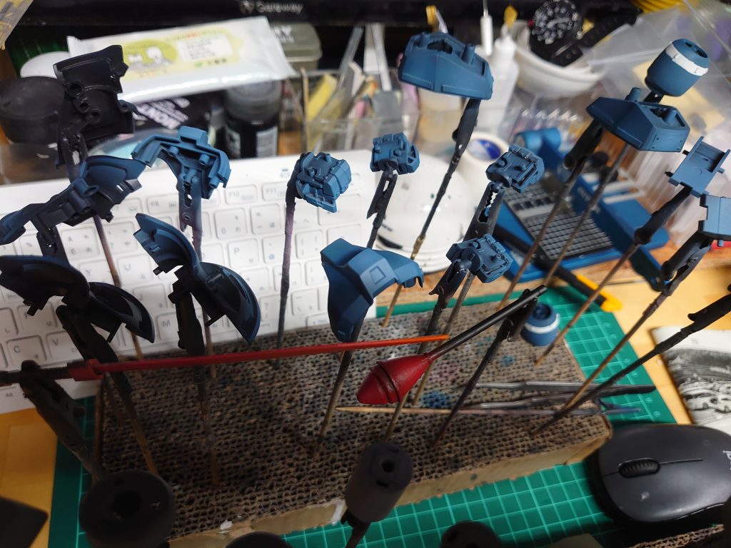 黒立ち上げ塗装