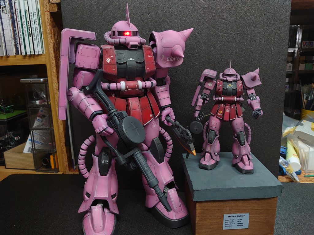 サイズ比較しましたMGの２倍ですね