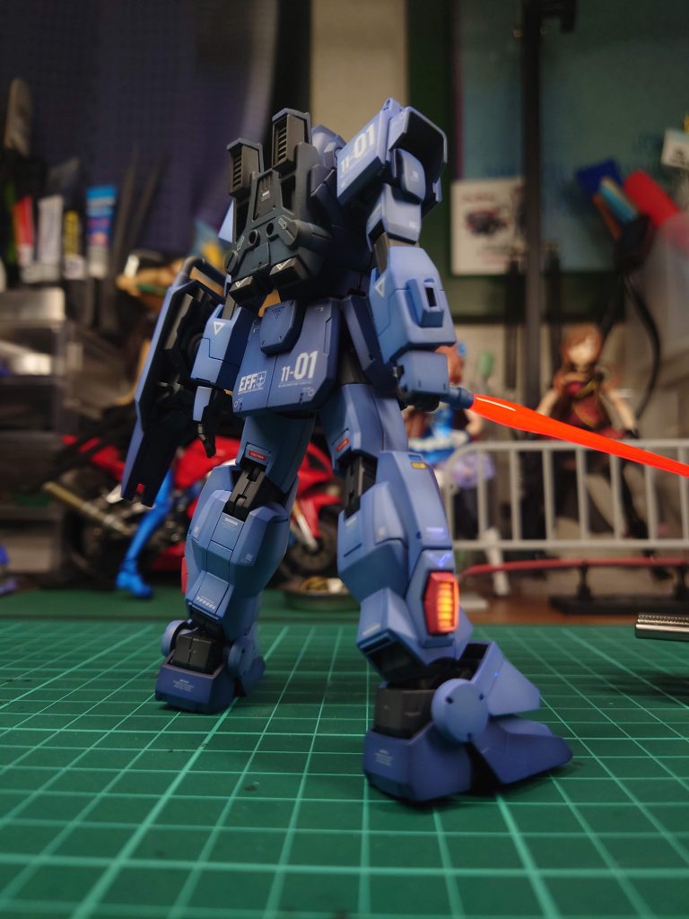 バックパックだけミディアムブルーで塗りました