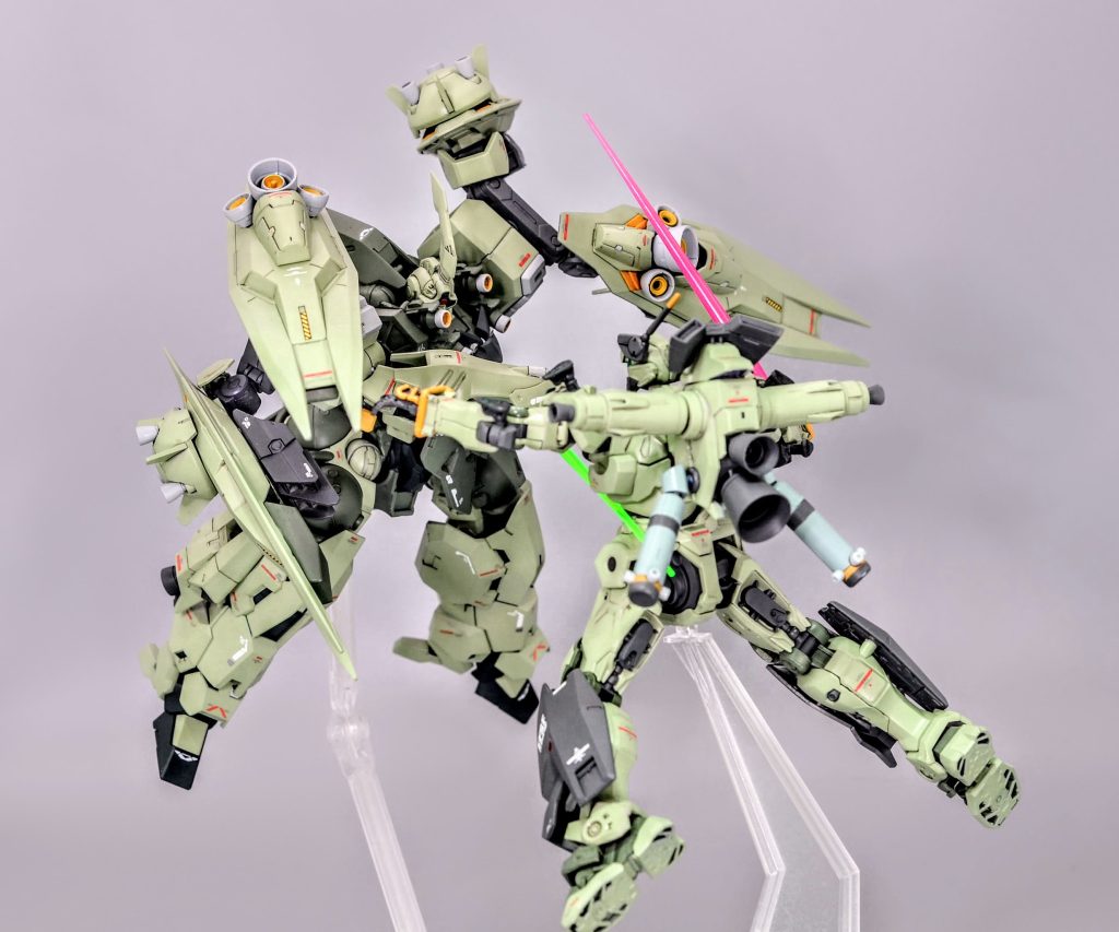 クシャトリヤのスラスター噴射で距離を取られ両断されてしまいました