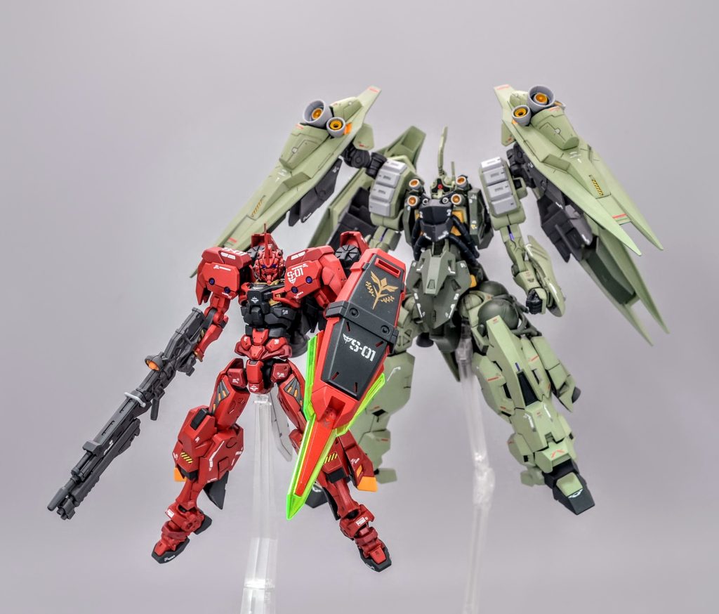 最後は前回製作したクシャトリヤ・シャロンと新生ジオン軍のMAVですご覧いただきありがとうございました!