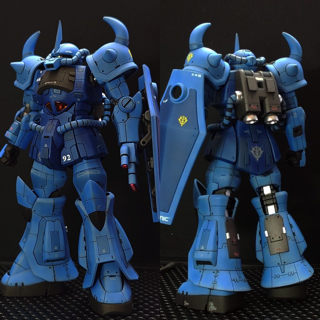 グフにRGはないので、ザクを参考にRG