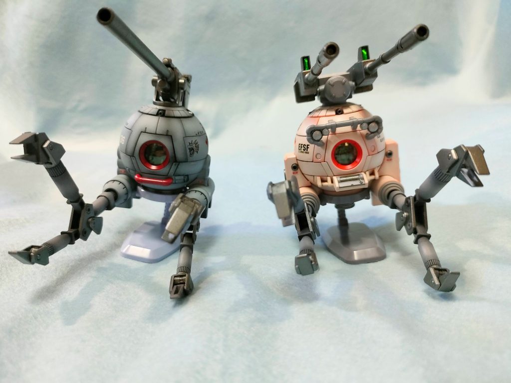 1/144ですが、ツインセット（アニメ画稿版）ではなく、プレバン限定のMGデザイン版です。とても良い造形なので、手を入れたのは側面噴射口くらい。で、塗装にはちょいと拘り、独自の色合いで。