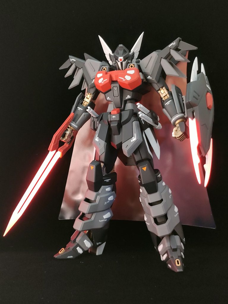 UVライト照射で赤熱化を再現