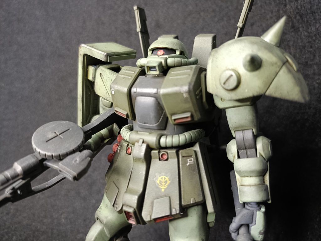 今回の主役、ハイザク。FZ型を最新フォーマットでチェーンした機体という設定で、ジオン軍のハイザックという扱いです。