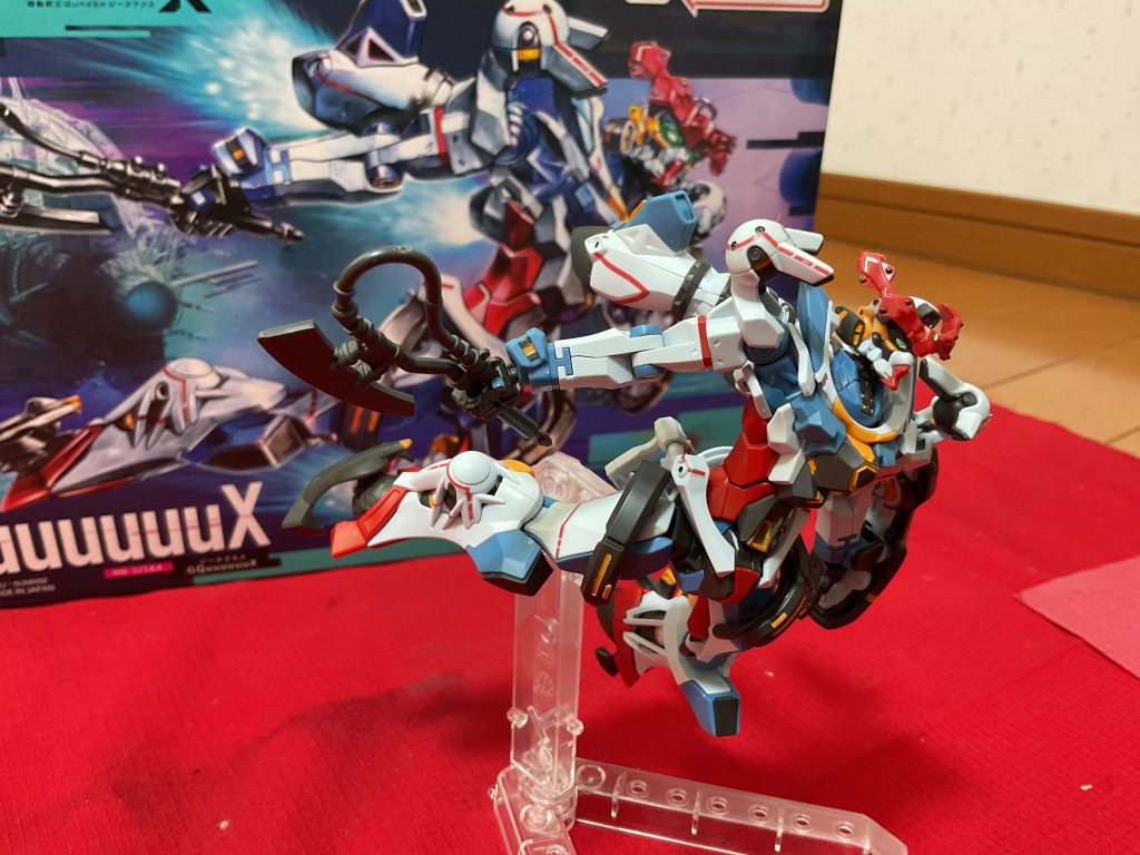 箱絵のポーズ。以上hgジークアクスでした。最後まで見ていただきありがとうございました。