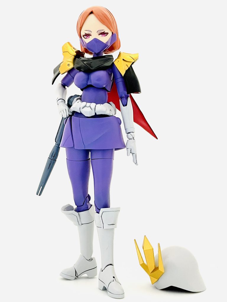 ヘルメットは文房具のひっつきむしで着脱式