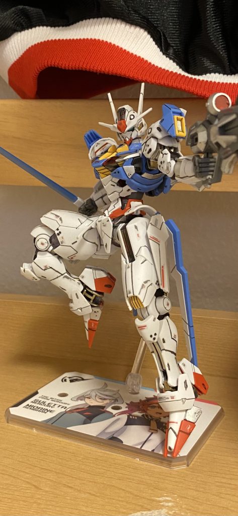 ガンダムエアリアル　筋彫り＆艶消し
