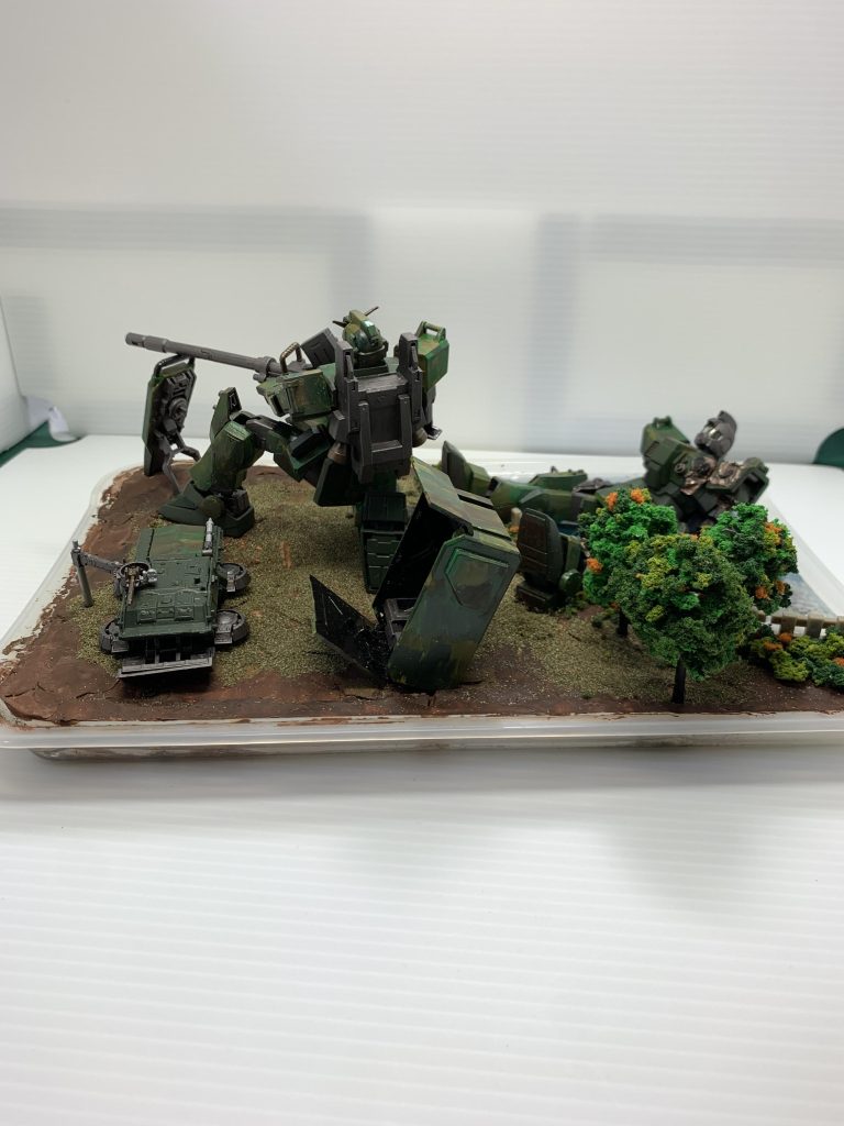 ガンダム後方から