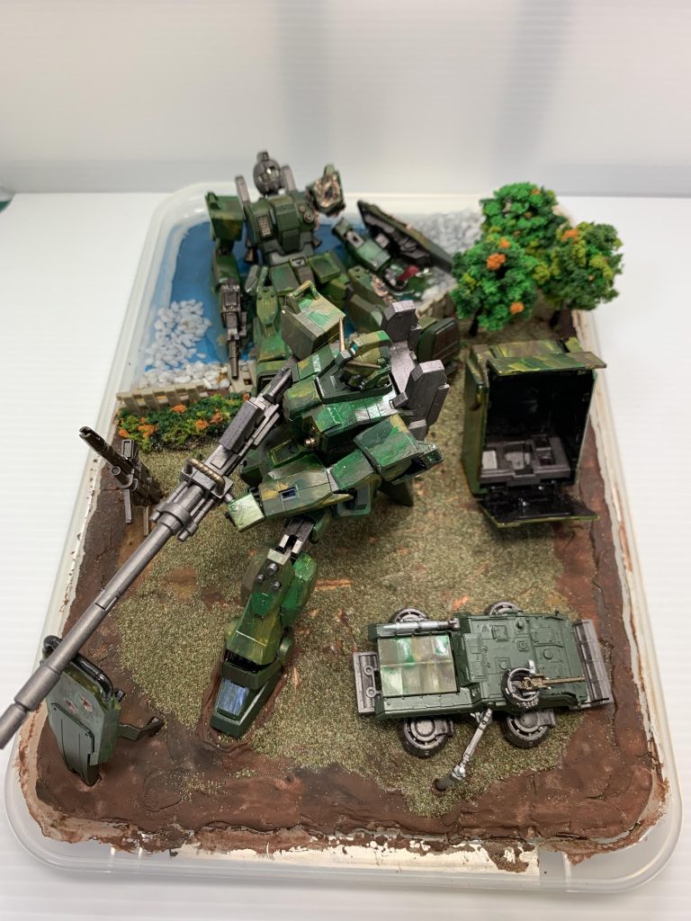 上空からの様子。