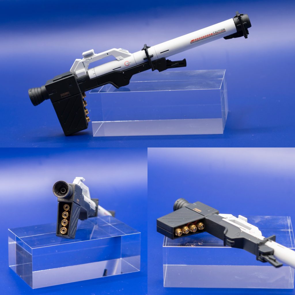 バズーカの弾丸は、ぷらもぷらすさんのアポジやスチールボールを使ってリアリティを。なお、このアイデアは、ぷらもっちさんの作例を参考にさせていただきました。