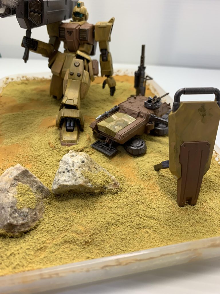 シールドでホバートラックを保護中。