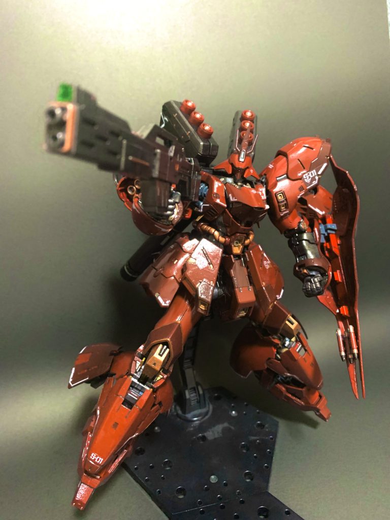 今回は武器もちゃんと塗装しました。