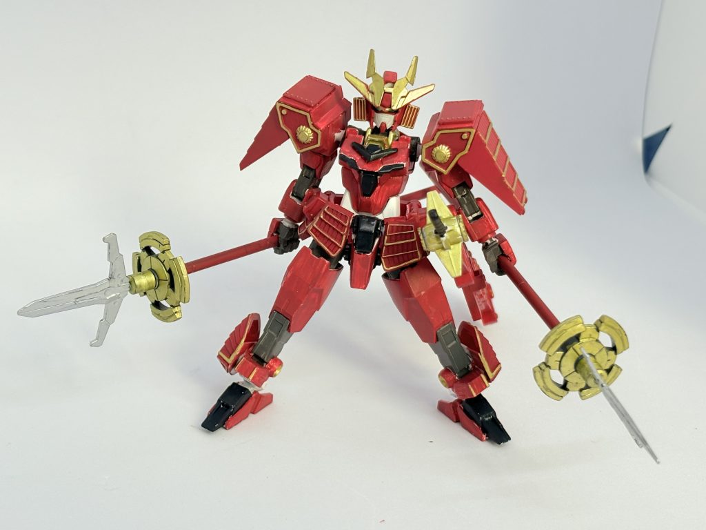 はい。武者コアガンダムブロックロスVer.でした。加工が楽そうなので騎士は作りたいな。せっかくならフルアーマー騎士とかも出してほしいね。売れ行き的に正直今後は新たに出そうにないけど……笑