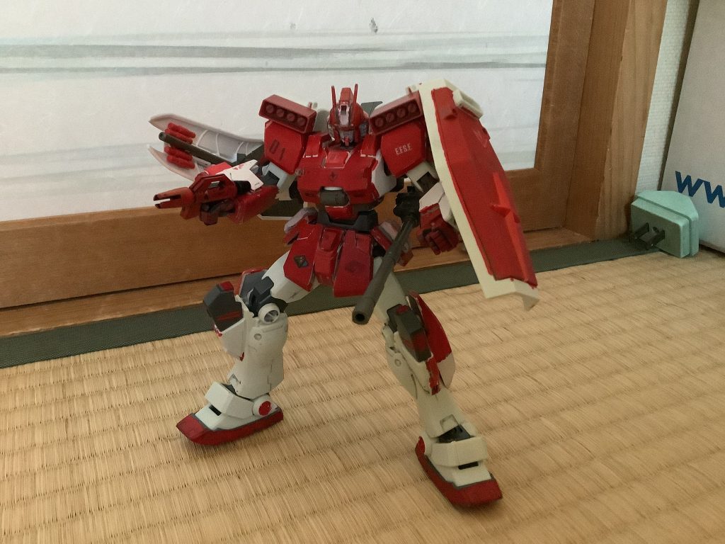 隊員「敵襲です!連邦の機体です!」この応答の後に、エグザベ以外のギャンが同時に撃墜された。エグザベ「敵はどこだ?」