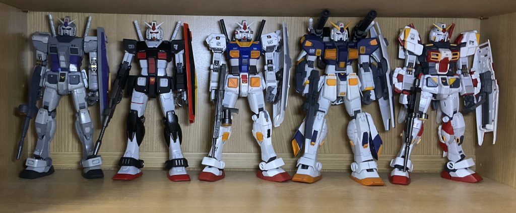 RX−78シリーズ増えてきたなぁそろそろ、放置していた4号機の作成に取り掛かります。