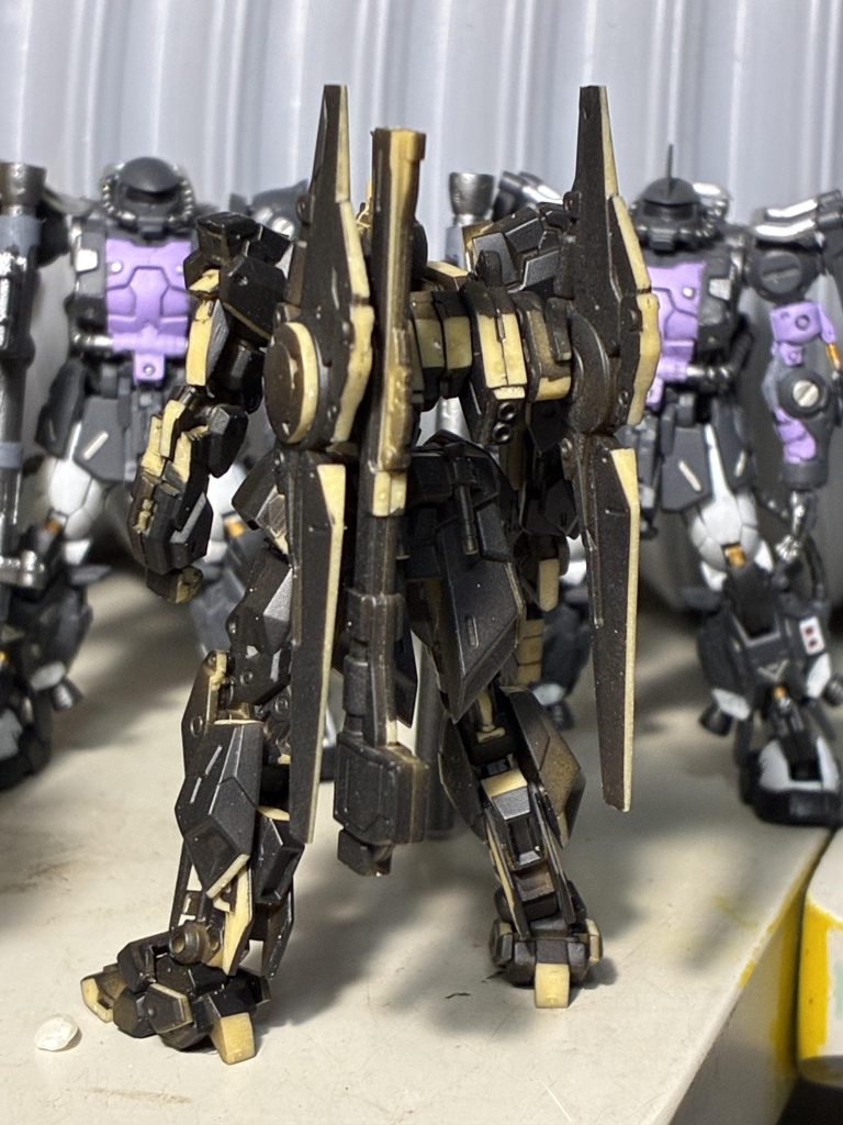 一作目を『犠牲』にパーティングラインを消す目安を探す工程です。