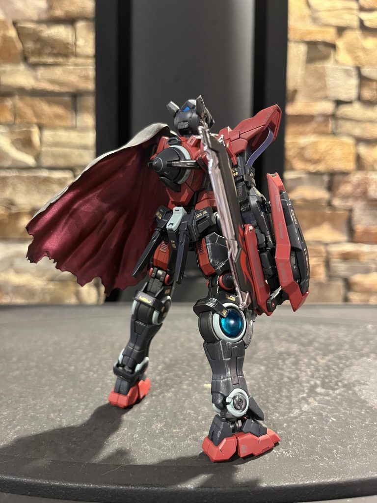 お次はバックショットです！今回初めてマントの裏にベルベットカラーという塗料を使用してみました(​ *´꒳`*​)