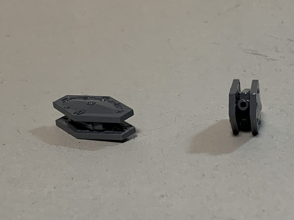 こちらは背部に2基だけ装備しているファンネル。以前に制作したウーンドウォート試作ファンネル運用試験型で作ったものを実戦仕様にアップデートした。