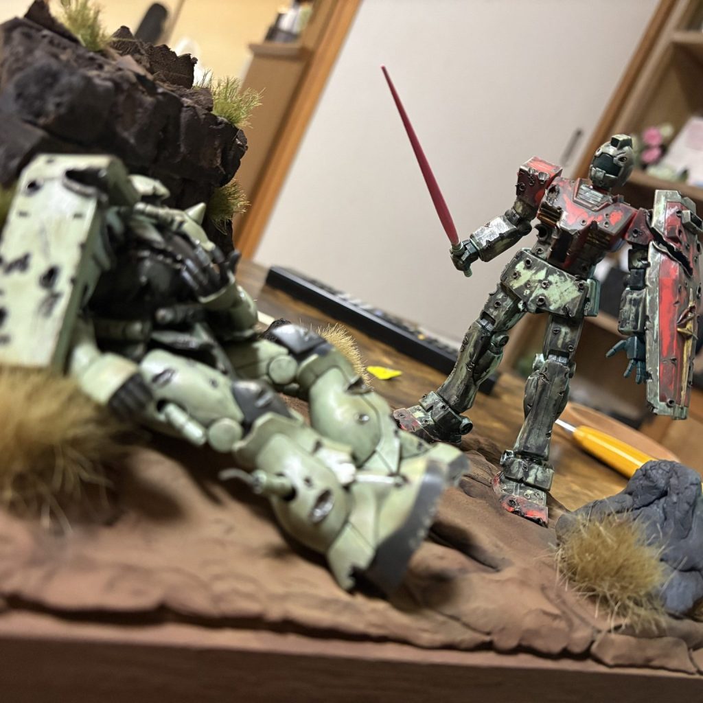 ガンプラを使ったジオラマです ジオラマ作ってみた｜KEKEKEさんのガンプラ作品｜GUNSTA（ガンスタ）