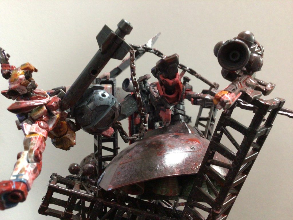 バックショット撃破されたジークアクスが見えてますミサイルは思いつきで追加しました