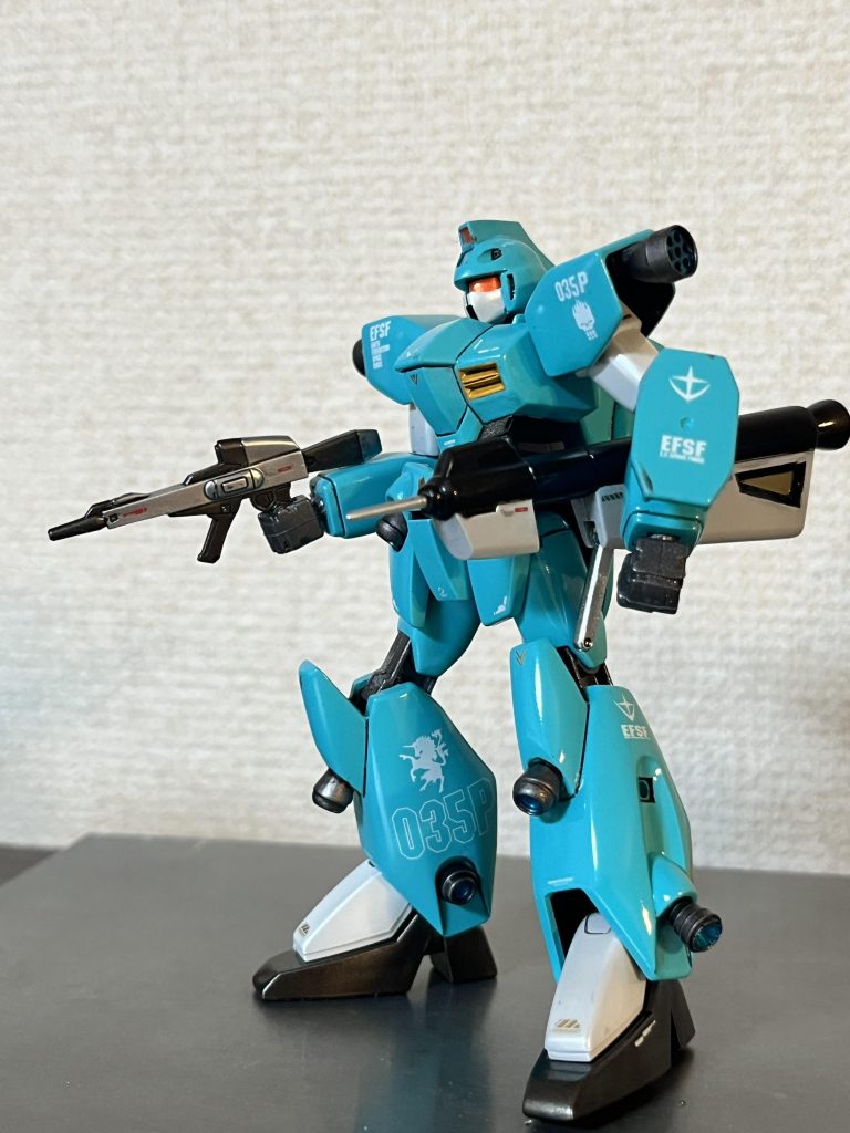 ジャベリンといえばのショットランサーはしっかり稼働して構えることができます。かっちょいい!