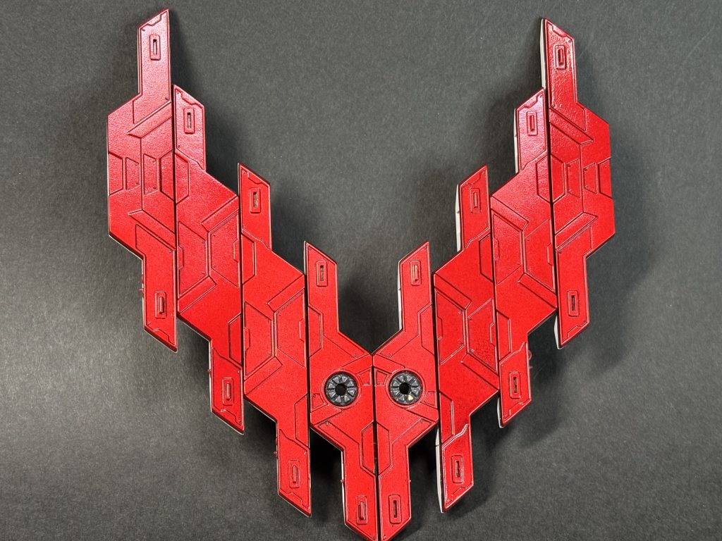 サイコプレート裏面。クリアーパーツだけどキャンディ塗装にしました。