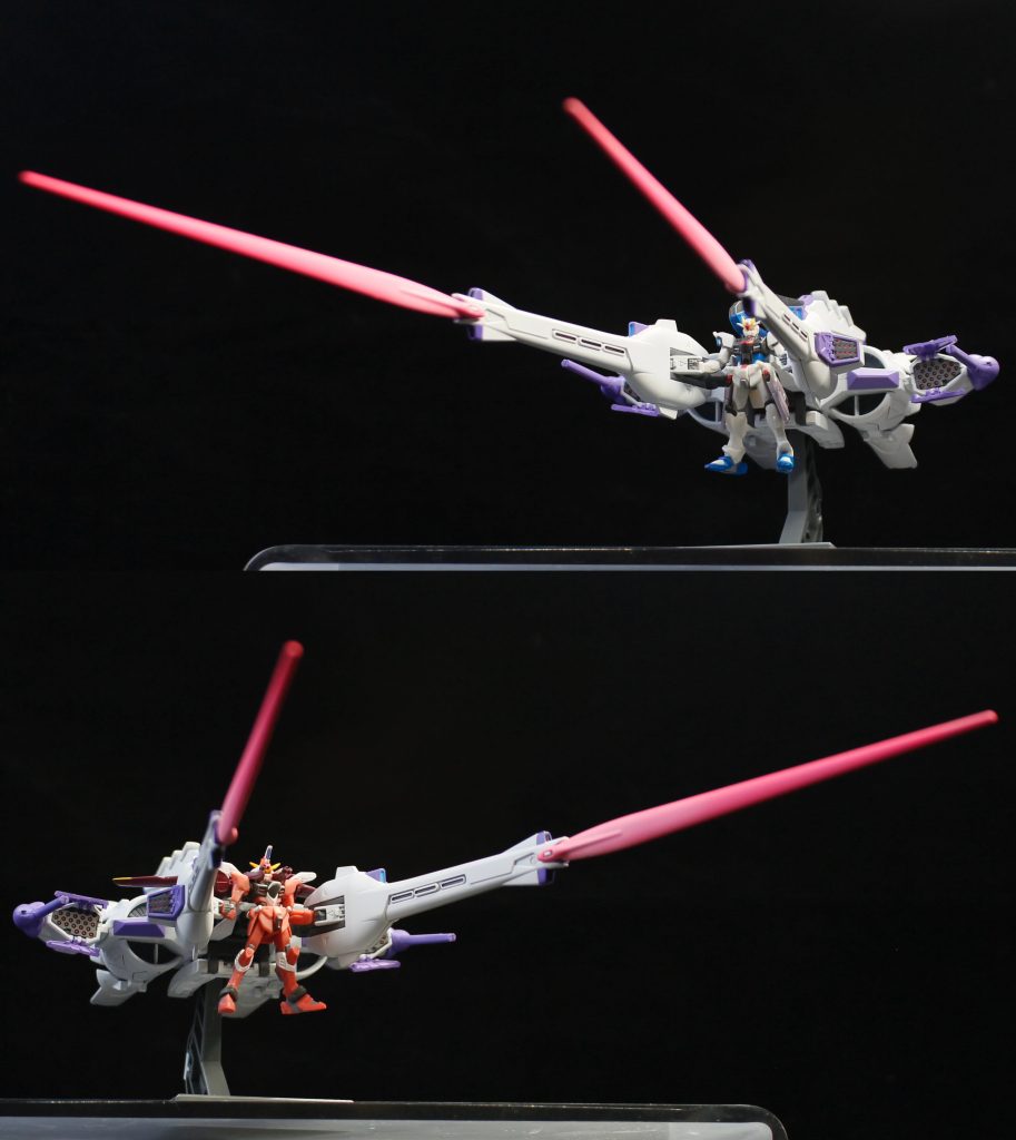 1/400スケール故にHGより大幅に小さくなりますが、その分扱いやすく仕上げやすいのが利点です。