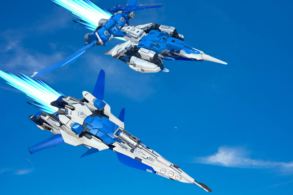 この機体も例によって可変します。前作のGT-ReZELと合わせて。