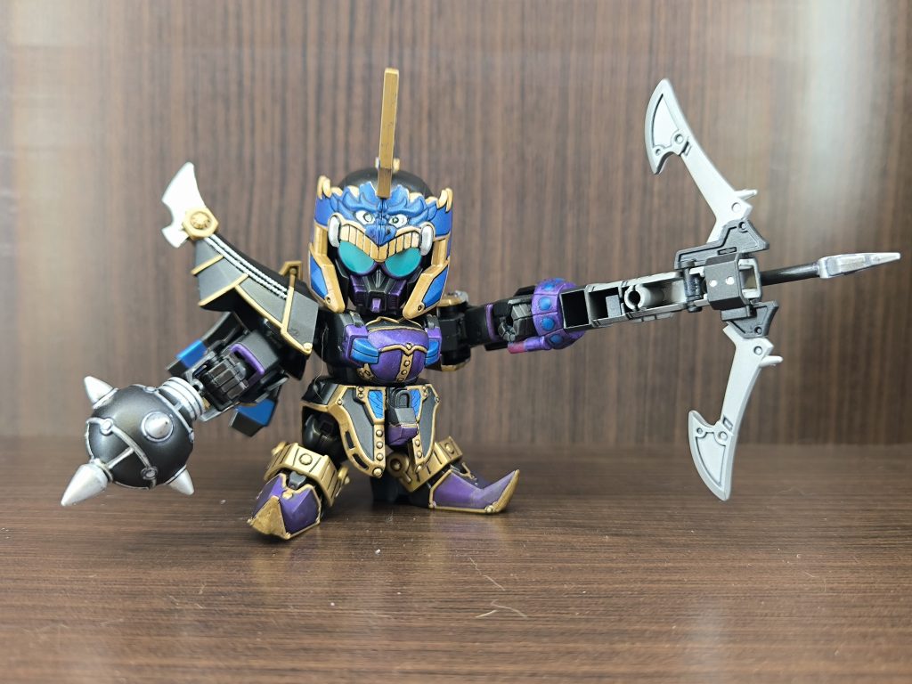 武器が多彩に分離します。