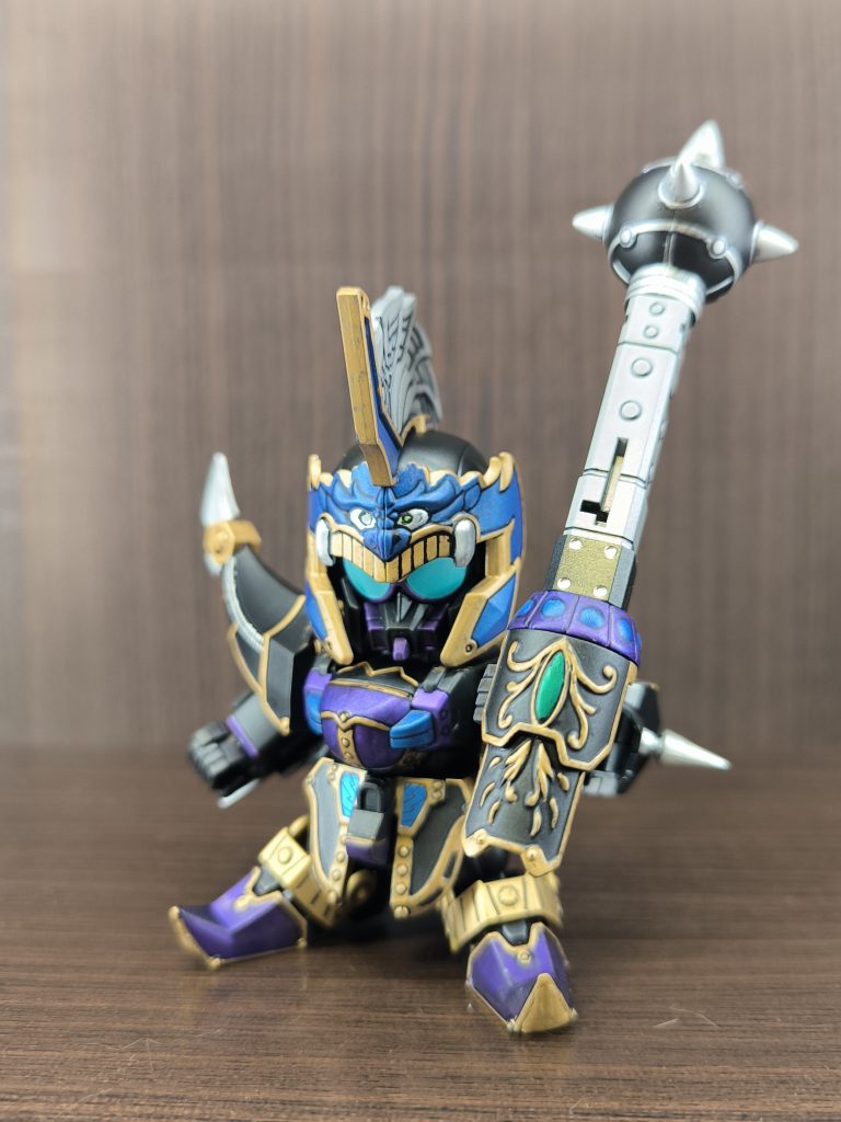 カラーレシピブラック…タミヤメタリックブラックパープル…GXメタリックパープルブルー…タミヤメタリックブルー仕上げにMr.スーパークルアつや消しで仕上げてます。ゴールド…ガンダムマーカーレッドゴールドシルバー…ガンダムマーカーシャインシルバー