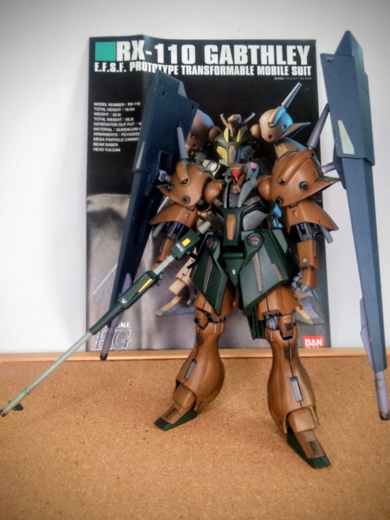 可変キットなのに意表をツイて😱☀️アクションが得意なコノ子 😅其れはサテオキ🎶🎶今回の      蛇足作業🐍👣                を実行です 😤💨💨 皆様大好き😍?『ギャプランのシールド』を装着です 😆⤴️⤴️