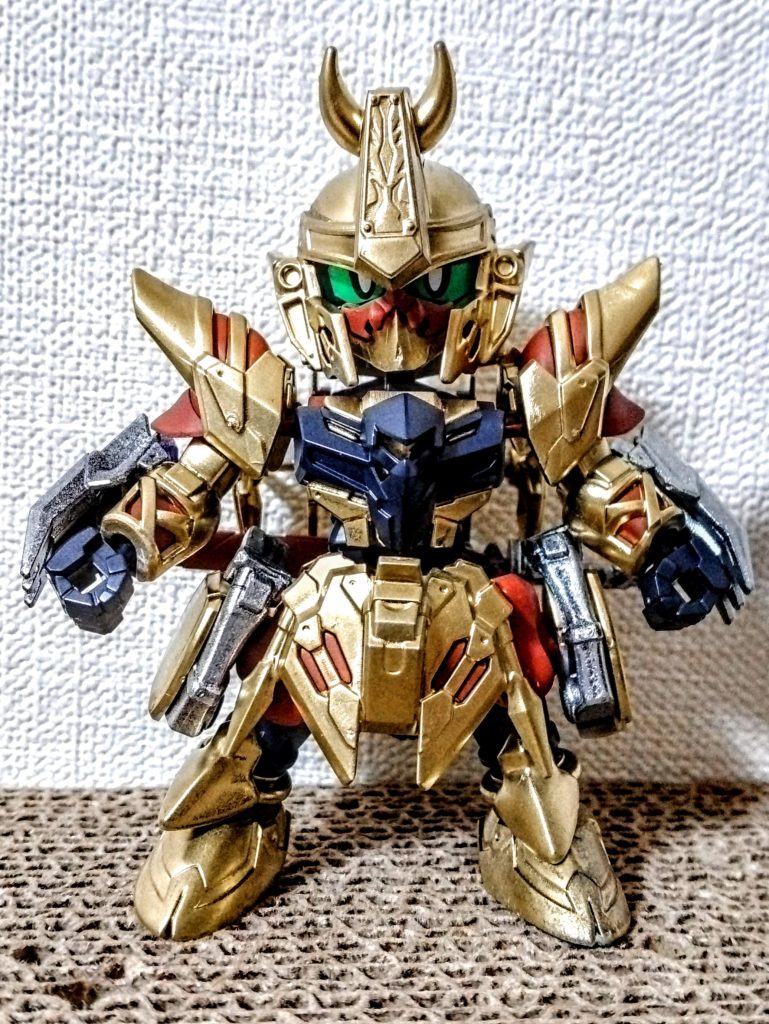 作品名：SDGWH 忍者百式(仮称)<p>才蔵デルタカイをベースに百式系で忍者(一応モチーフの英雄？は決定済でそこからの演者百式選択)。 背負いモノにちょっと手を加えて百式っぽく。 ざっくり塗って細かい配色詰めていこうと思います。</p>