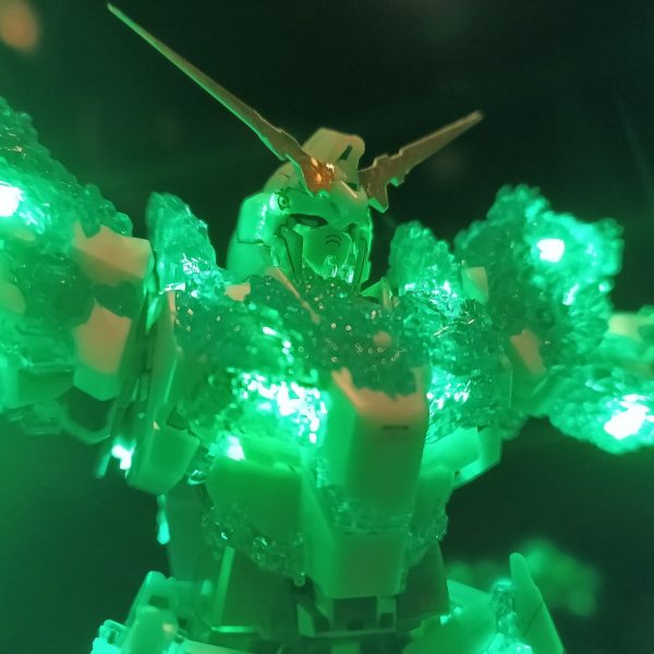 モビルスーツアンサンブル ユニコーンガンダム 緑 覚醒 塗装品 改造 MOBILE SUIT ENSEMBLE 1.5 ユニコーンガンダム(覚醒カラー