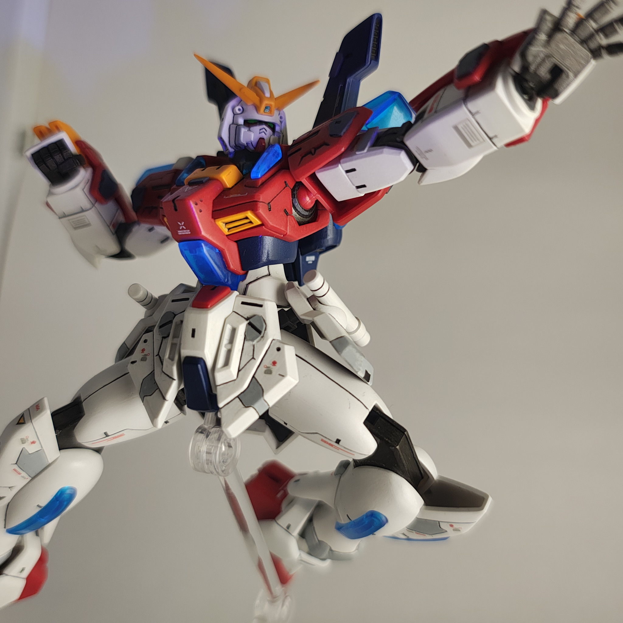 全塗装　完成品　HGBF スターバーニングガンダム　ミキシング　ガンプラ HGBFスターバーニングガンダム 筆塗り全塗装｜takさんのガンプラ