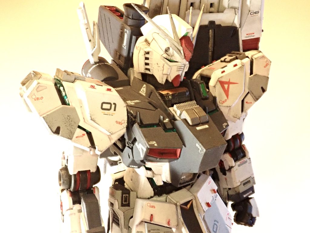 νガンダム MG ver.Ka 筆塗り+缶スプレー塗装