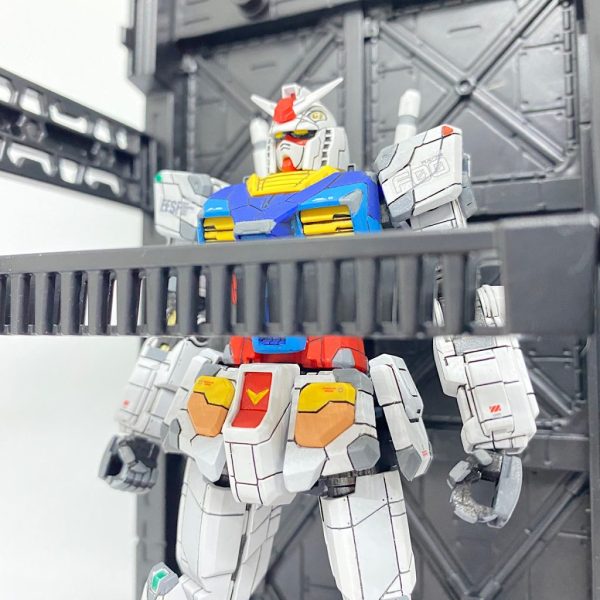 【横浜の白い悪魔】RX78F00 ガンダム【筆塗り部分塗装】