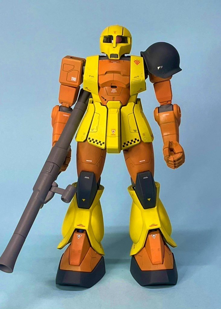 正面からみても崩れない綺麗なプロポーション。リバイブする必要ない完成されたキットだと思います。