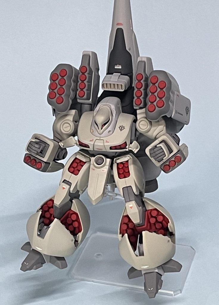 HG ズサをロールアウトカラーに全塗装。ガルスJ発売記念制作二週目。マシュマー搭乗時の軽武装Ver.も考えましたがやっぱり完全武装にしました。