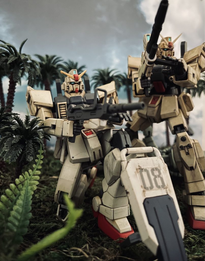 ウェザリングを入れる前の状態です。メインカメラにうまく光がはいったので一枚。