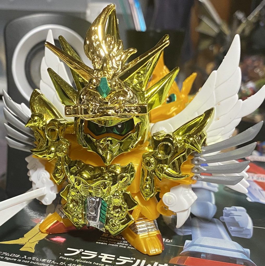 製作過程①素組の状態。非常に美しいグリーンメッキです。