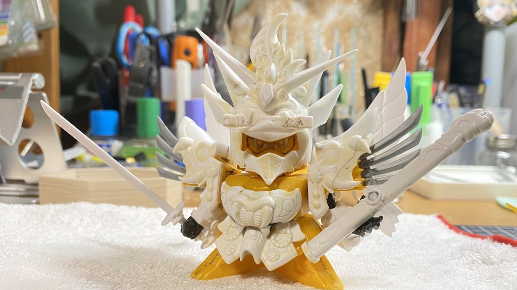 製作過程②関節追加→表面処理中