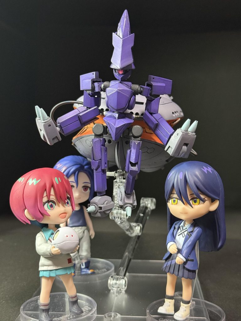 おまけ1。Figuarts Miniの人たちと。マチュ以外あまり関連なし😅Figuarts-Miniヒゲマンは出ないのですか?