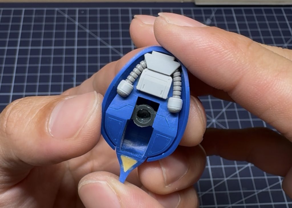 チラ見え部分も自分なりに頑張って作り込んでみましたチラ見えメカはロマン😆