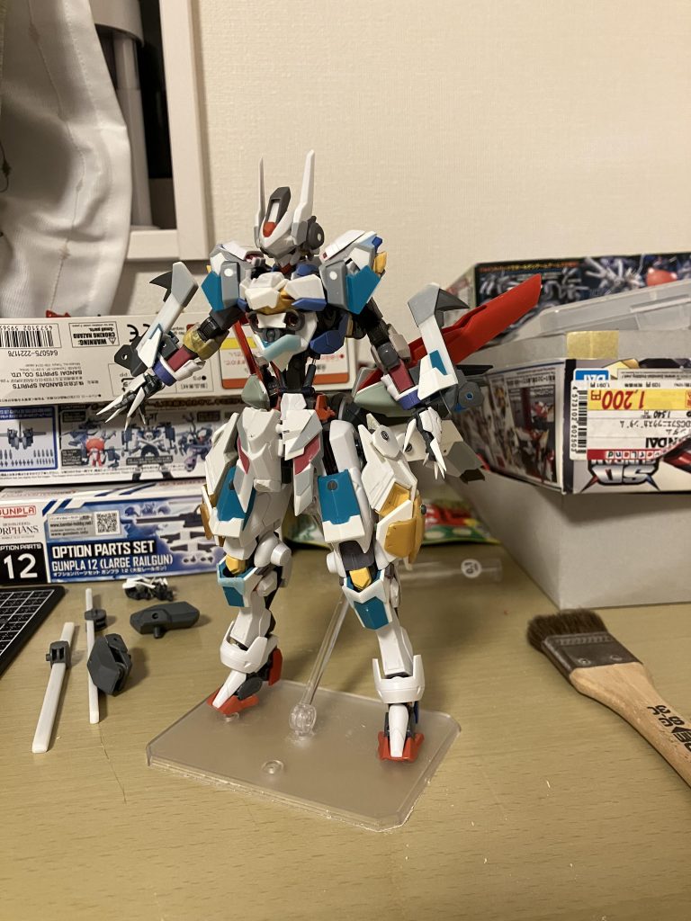 塗装前とちょっと手直し前。ジャンクを色々使いました。